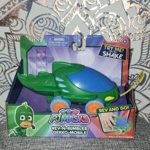 PJ Masks Rev-N-Rumbler Gekko-Mobile Toy - Green and Blue